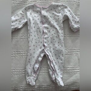 Kissy Kissy Pink Floral Footie